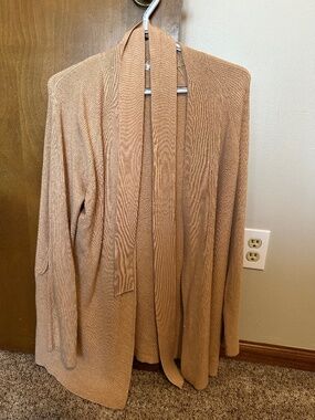 Women's Tan Cardigan Sweater Small